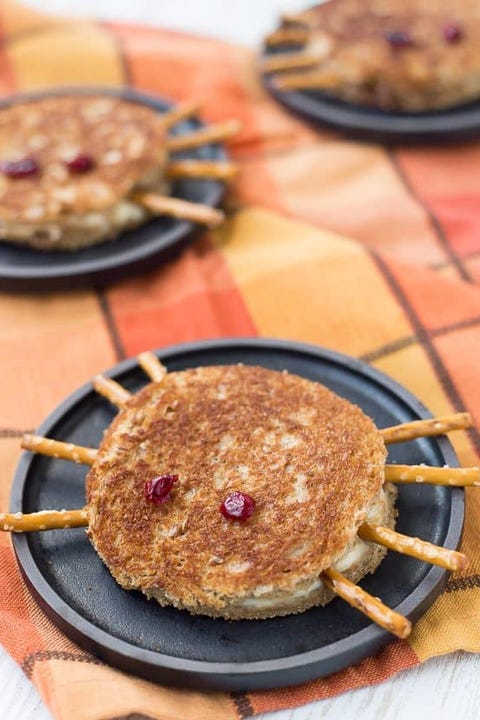spider grilled cheese halloween dinner idea