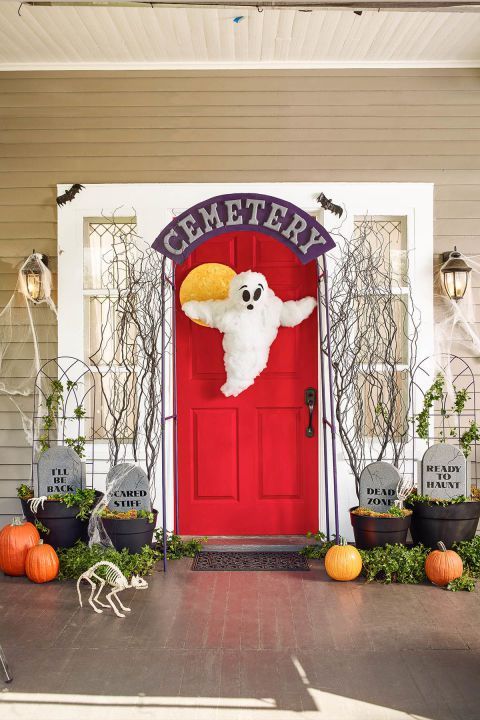 Pumpkin Door Sign Welcome to the party Halloween Door Sign Front door ...