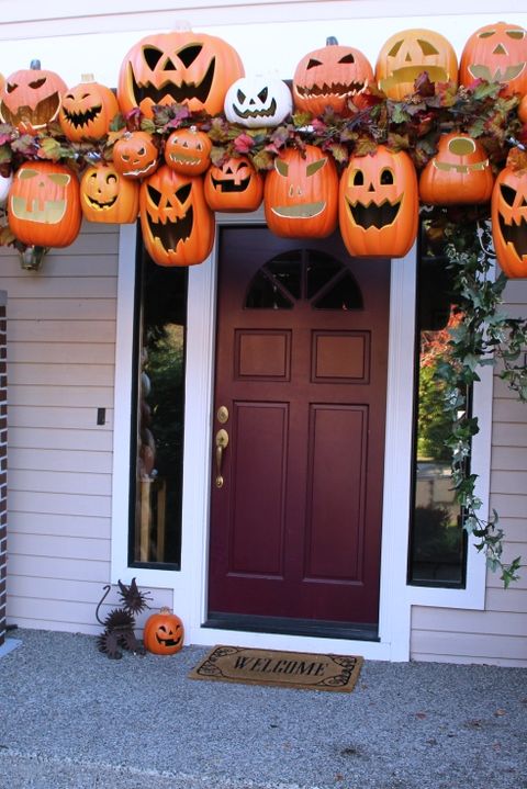 25 Best Halloween Door Decorations - DIY Front Door Covers and Decor ...