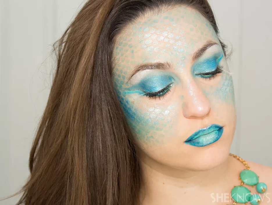 mermaid face painting