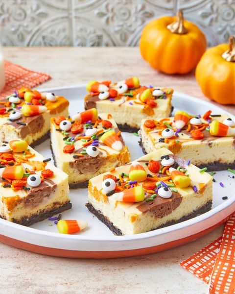 halloween food ideas halloween cheesecake bars