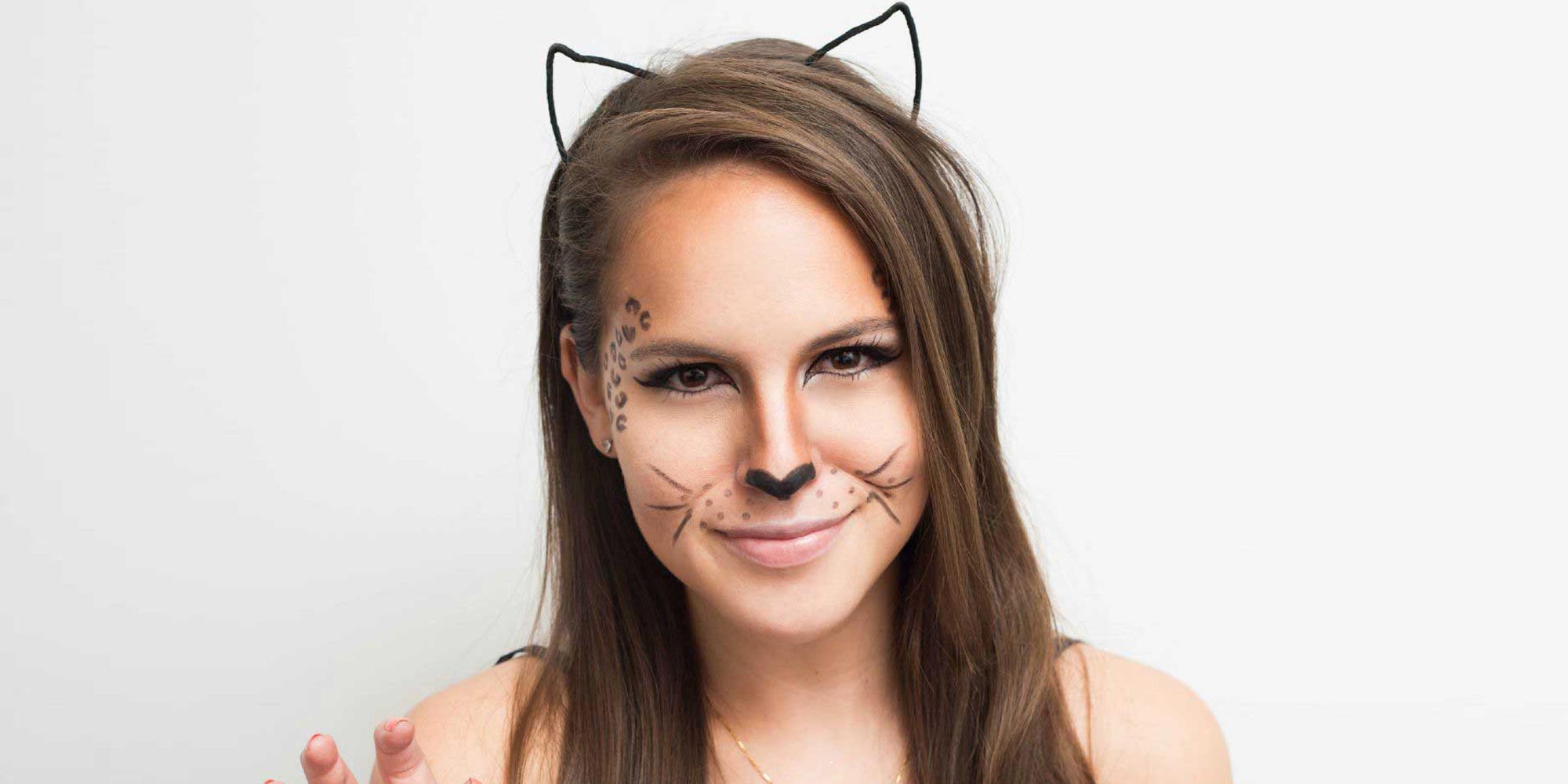 how to draw a cat face for halloween