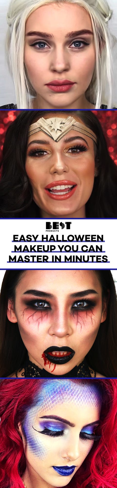 easy halloween makeup tutorials