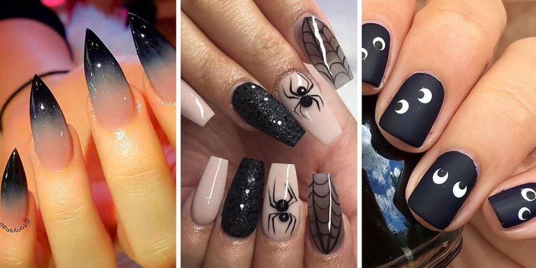 25+ Halloween nail art designs - Cool Halloween nails for 2017