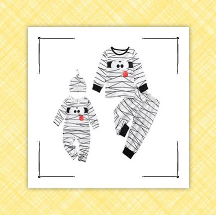 halloween pajamas from amazon skeleton for family and mummy for kids