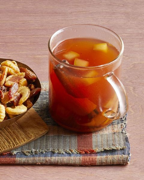 mulled cider with bourbon