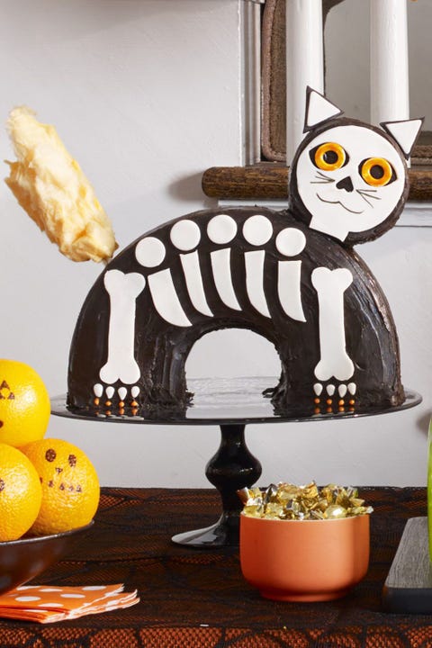 halloween treats - Halloween Cat Cake