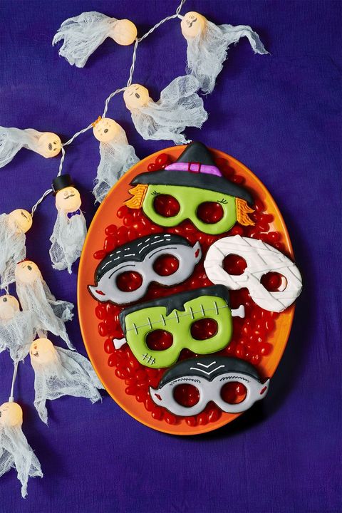 halloween treats monster mask cookies