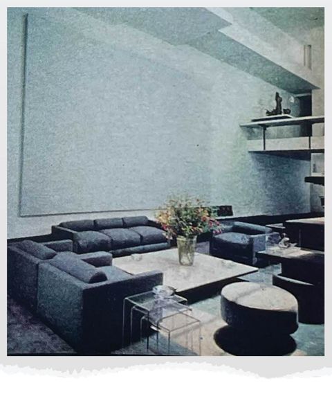 fashion designer halstons manhattan townhouse designed by architect paul rudolph as seen in house beautifuls october 1977 issue