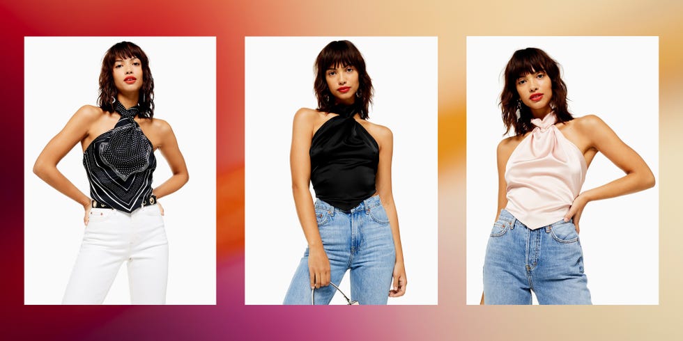 Topshop just dropped the matching halter top to its satin slip skirt