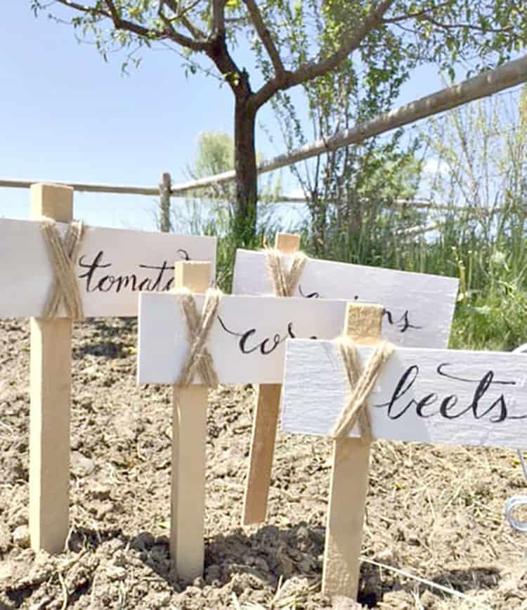 garden bed signs