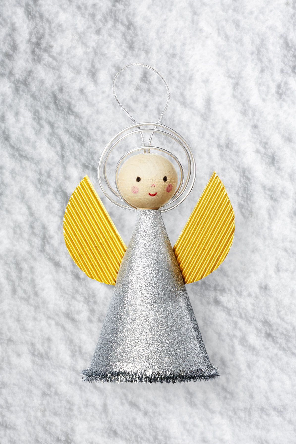Make your own angel Craft kit to make copper angel Christmas tree decoration kit