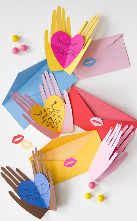 Hands Holding Hearts - DIY Mother's Day Cards