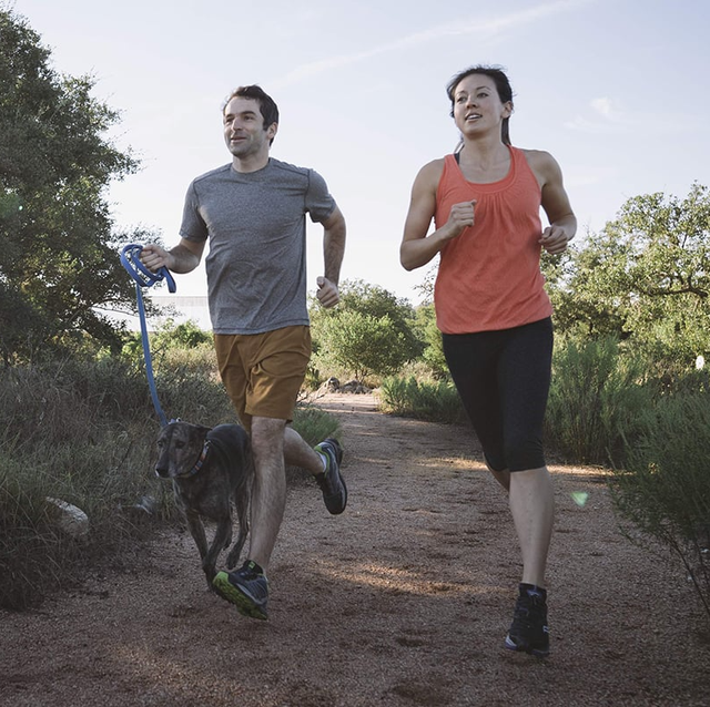 REI two people trail running with their dog rei two people trail running with their dog