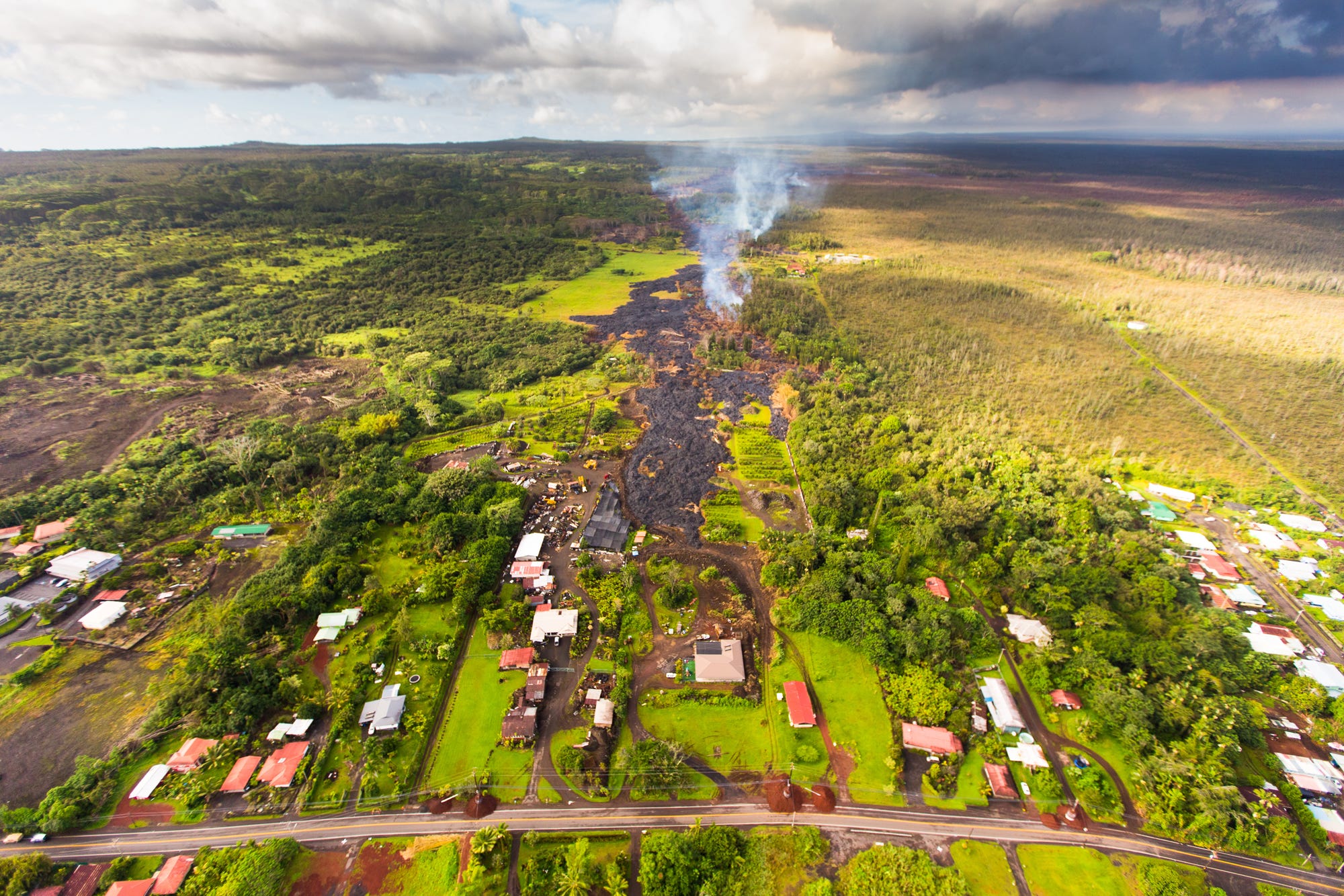 Éruption du volcan Hawaïen 2014