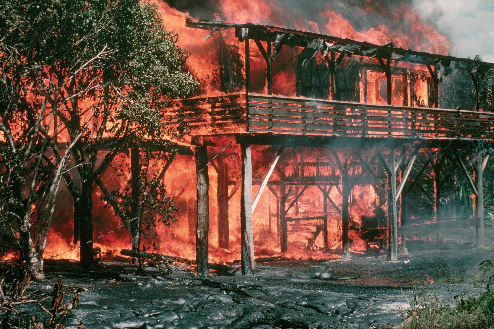 Erupção do Vulcão Havaí 1990