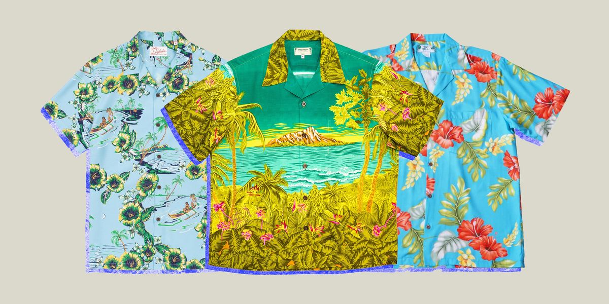Levi's Vintage Clothing Navy Floral 50's Viscose Hawaiian Shirt