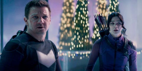 Jeremy Renner and Hailee Steinfeld in 'Hawkeye'
