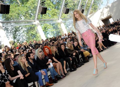 burberry prorsum front row and backstage london fashion week ss14