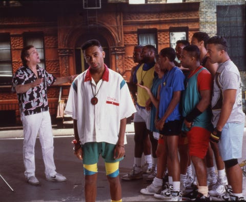 Lee, Aiello, & Others In 'Do The Right Thing' portrait of american film director and actor spike lee center on the set of his film 'do the right thing,' new york, 1989 among the cast behind him is actor danny aiello left photo by anthony barbozagetty images