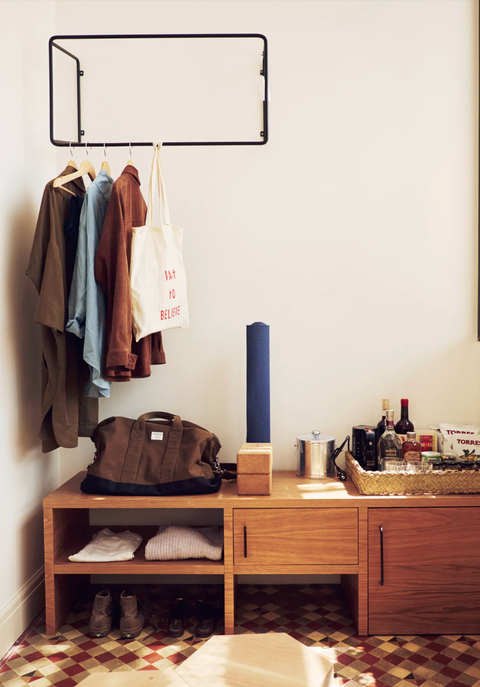 Room, Clothes hanger, Furniture, Interior design, Table, Bedroom, Shelf, House, Home accessories, Building, Room, Clothes hanger, Furniture, Interior design, Table, Bedroom, Shelf, House, Home accessories, Building,