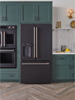 This New Matte White Kitchen Line Is So, What Color Appliances With Grey Cabinets