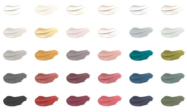 paint colour chart   30 on trend paint colours for every room, house beautiful paint collection at homebase