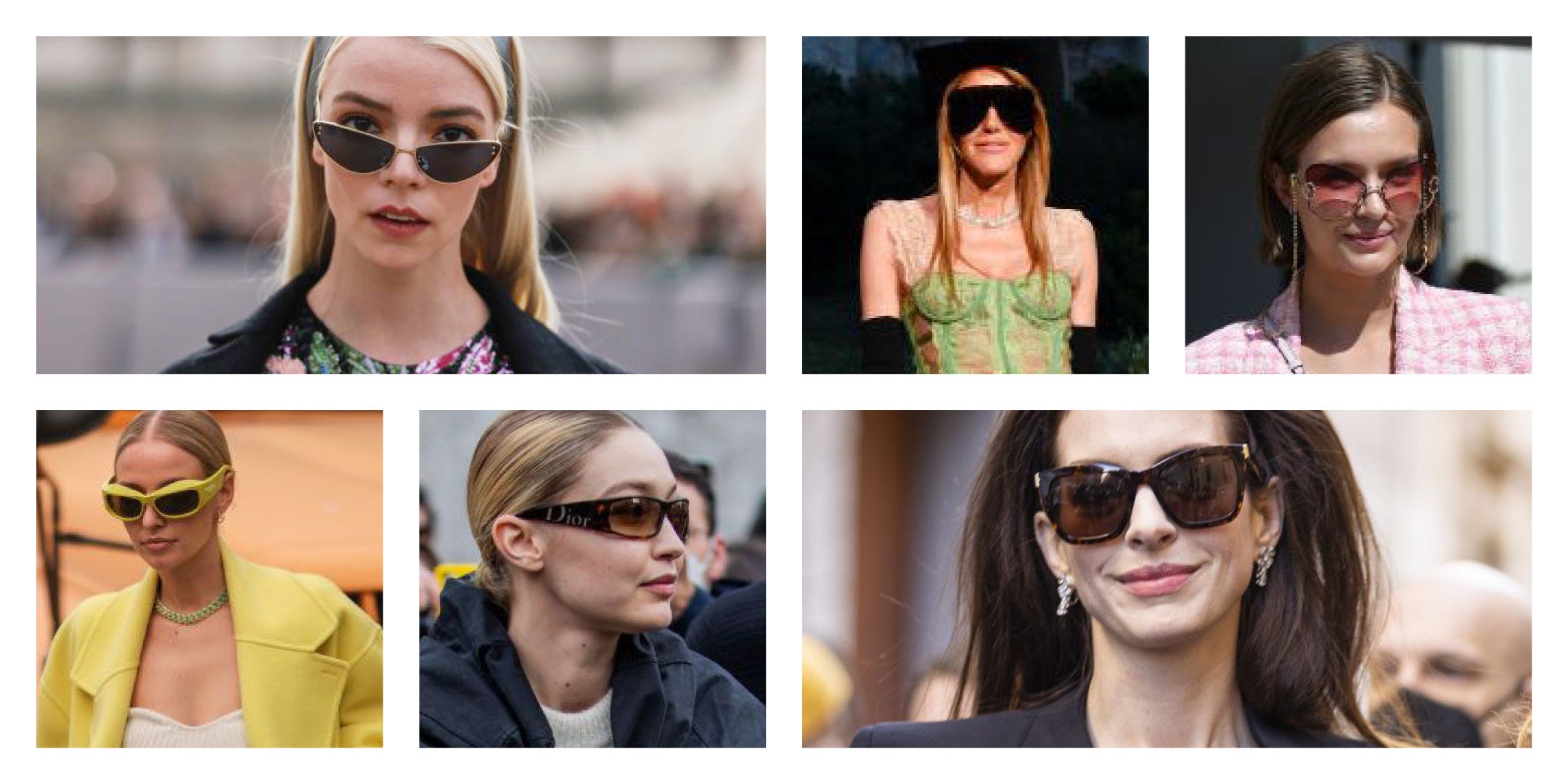 フォルムとカラーの二極化が進行中！サングラスのトレンドをスナップで分析｜ハーパーズ バザー（Harper's BAZAAR）公式