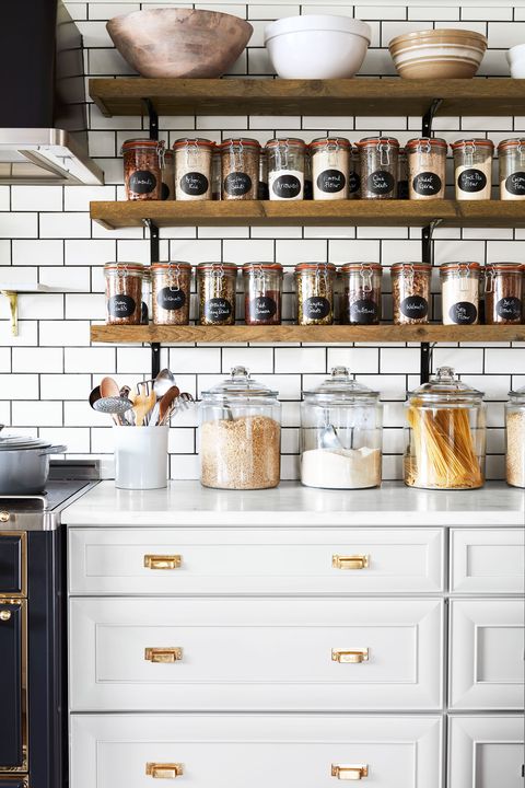 20 Stylish Pantry Ideas Best Ways To, Open Pantry Shelving