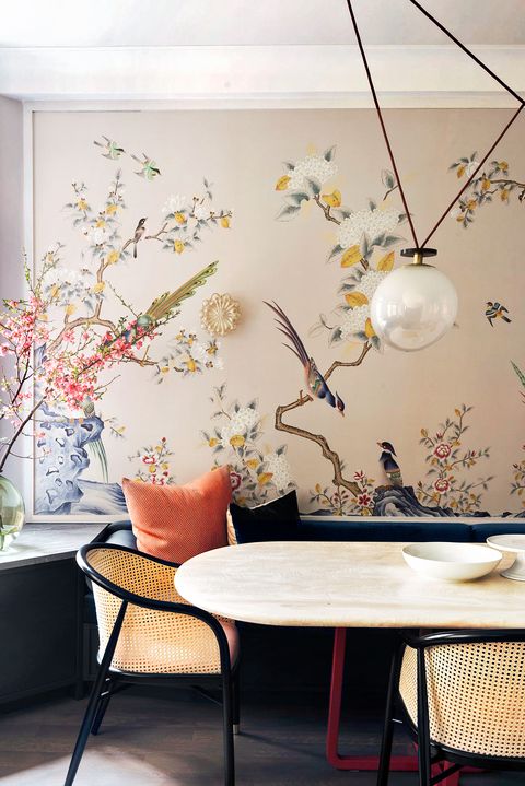 18 Dining Room Wallpaper Ideas That Ll, Accents Wallpaper Dining Room Ideas