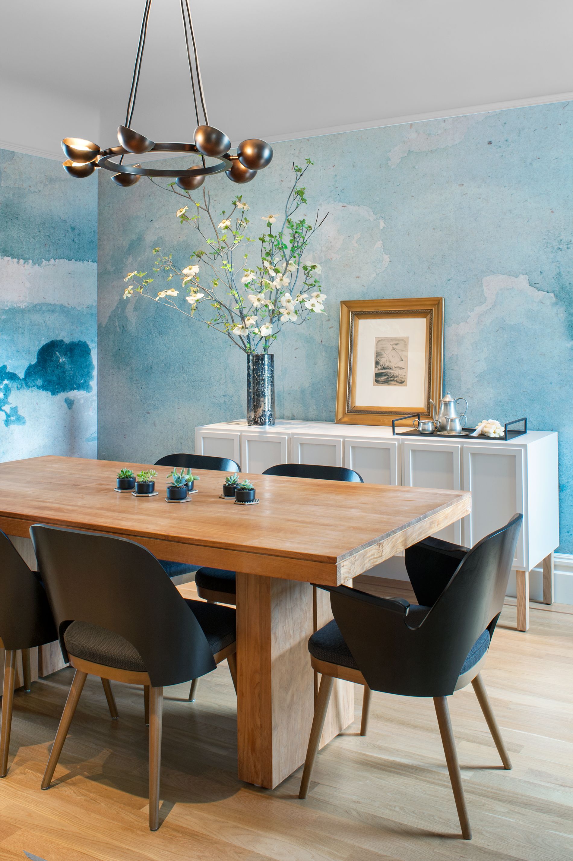 Blue Dining Room Wallpaper Ideas