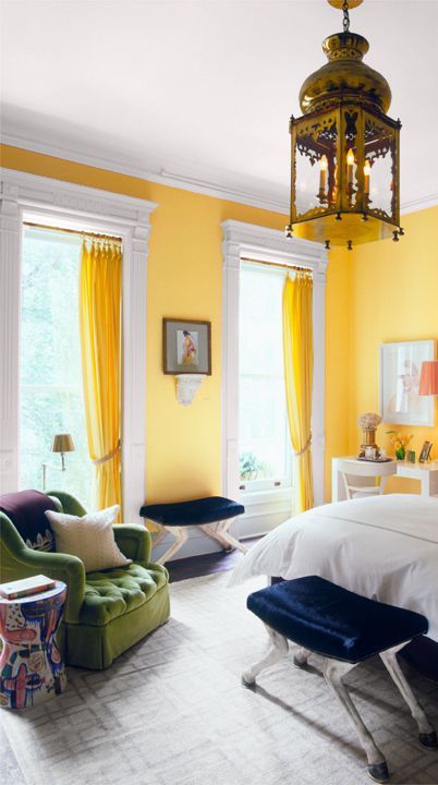 15 Cheerful Yellow Bedrooms Chic Ideas For Bedroom Decor - Yellow And Grey House Decor