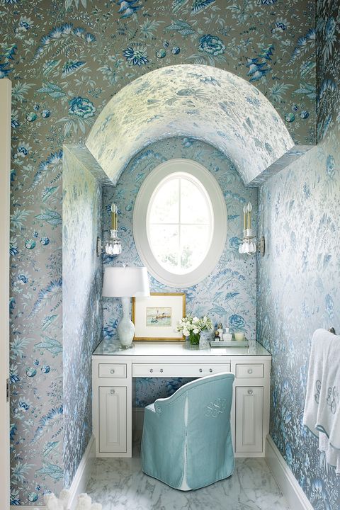 Modest metallic bathroom wallpaper 28 Bathroom Wallpaper Ideas That Will Inspire You To Be Bold For Bathrooms