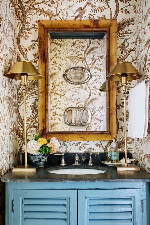 elegant bathroom wallpaper