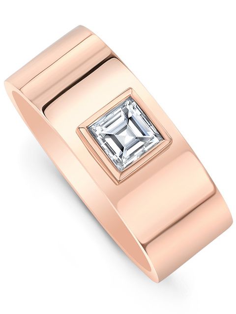Ring, Fashion accessory, Engagement ring, Jewellery, Rectangle, Metal, Platinum, Diamond, Beige, Wedding ring, 