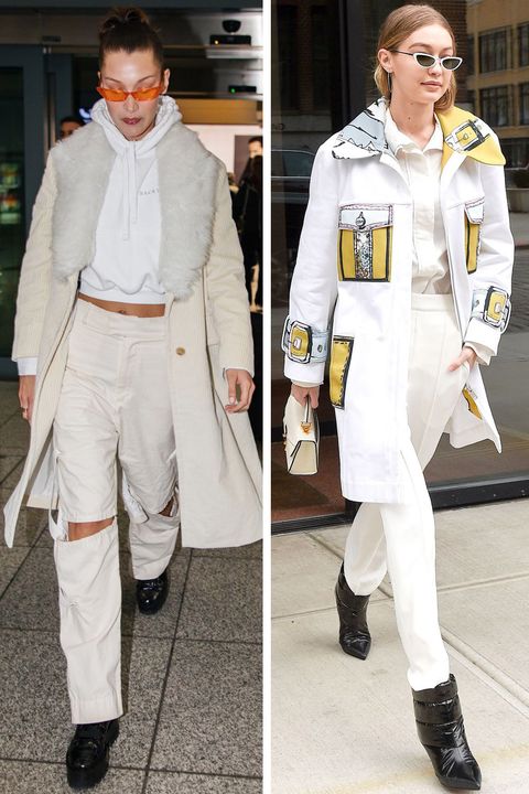 Bella Hadid And Gigi Hadid Street Style - Bella And Gigi Hadid Fashion