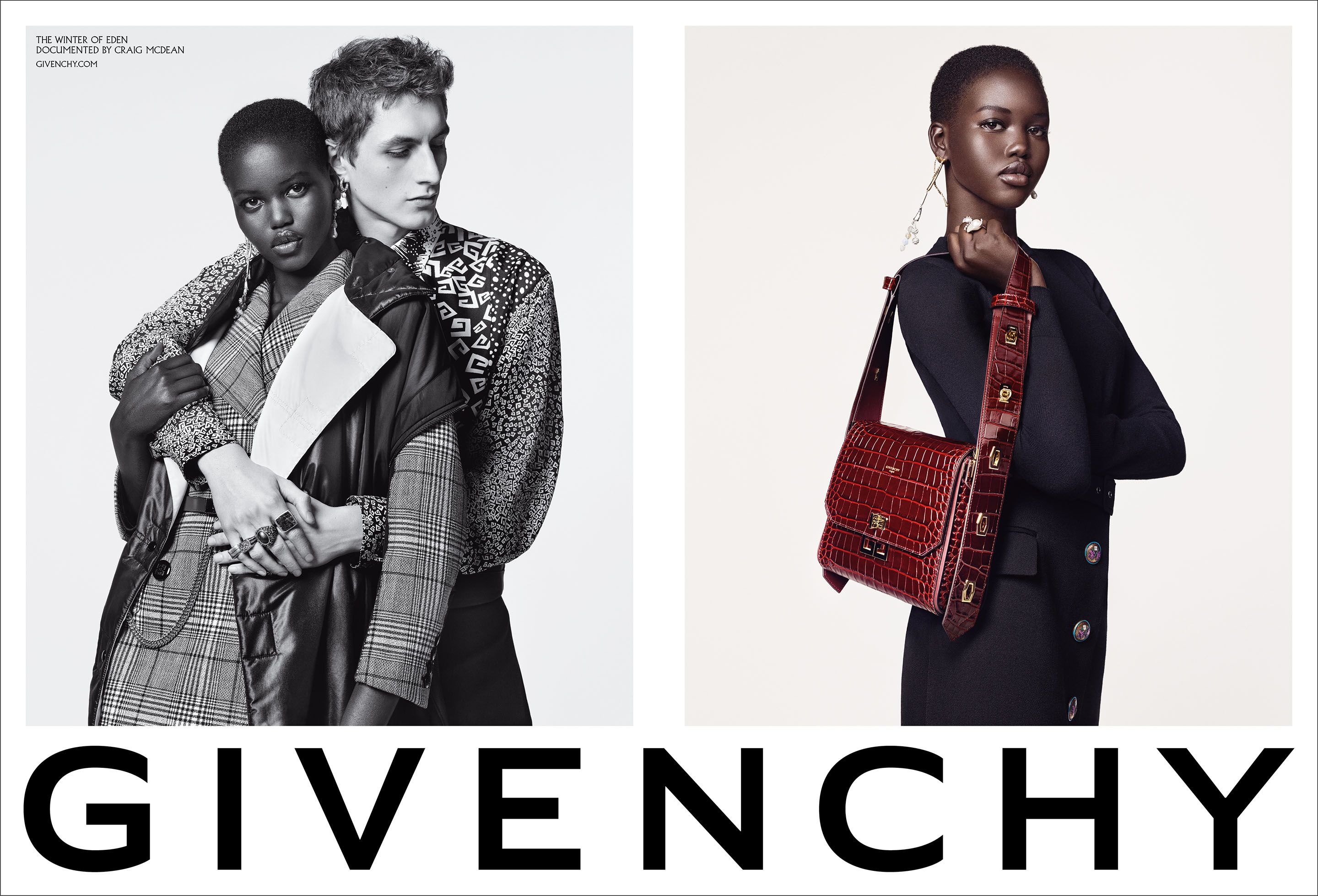 Brand campaign. Живанши кампейн. Givenchy campaign. Adut Akech campaign.