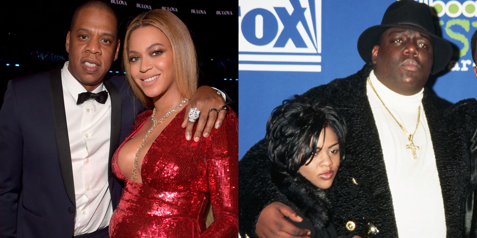 Beyonce And Jay Z Dress Up As Lil Kim And Biggie For Halloween.