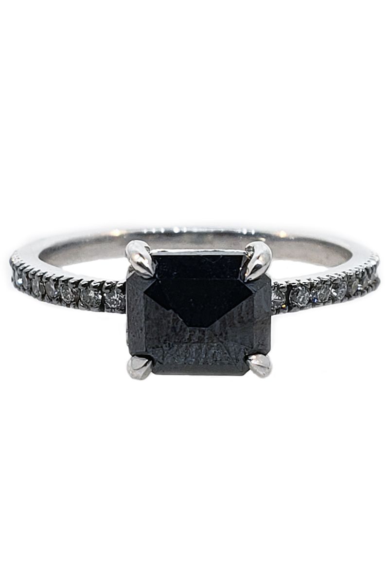 20 Black Diamond Engagement Rings For Proposing To Unique Brides