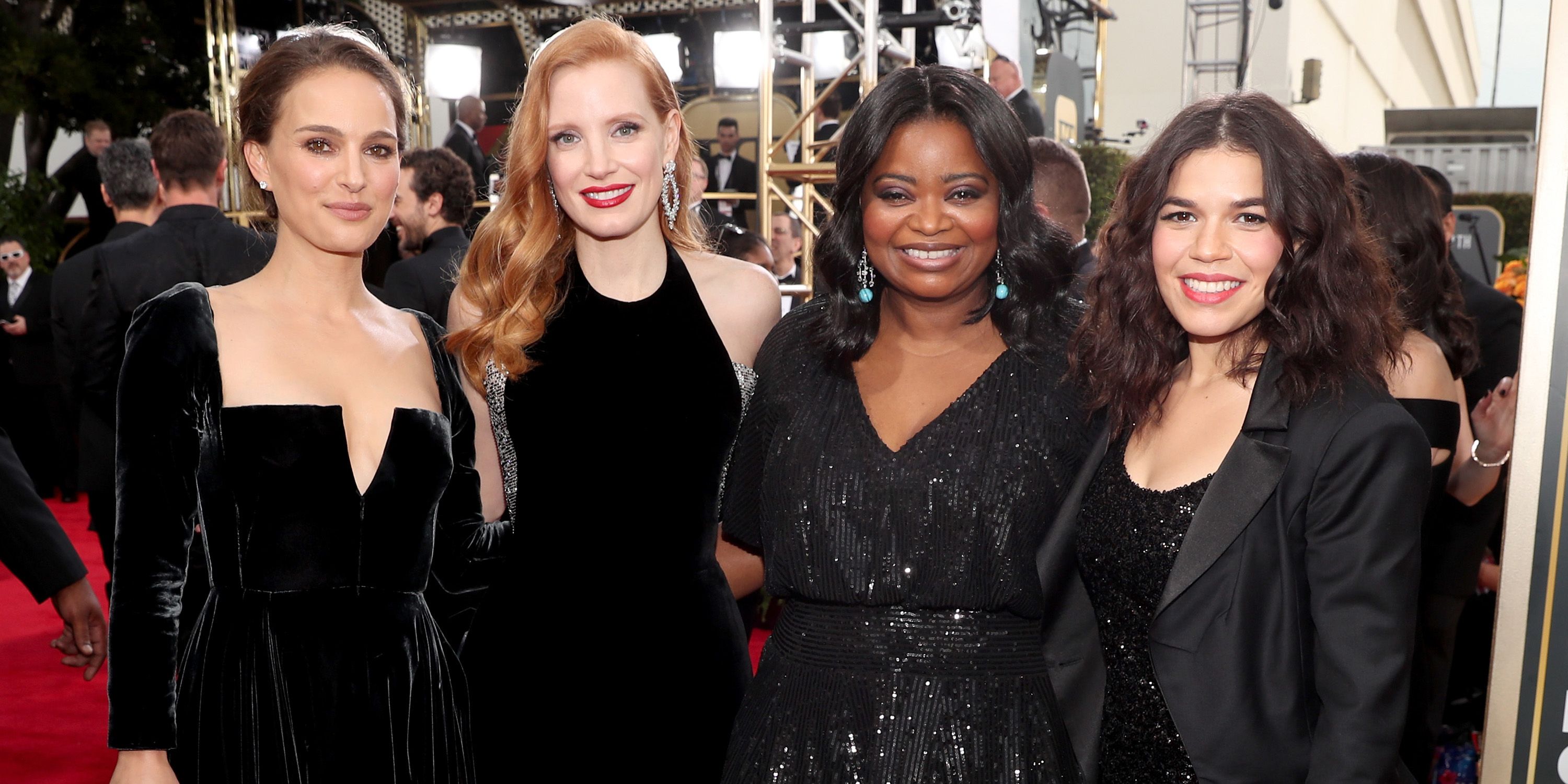 Women Wearing Black to Golden Globes 