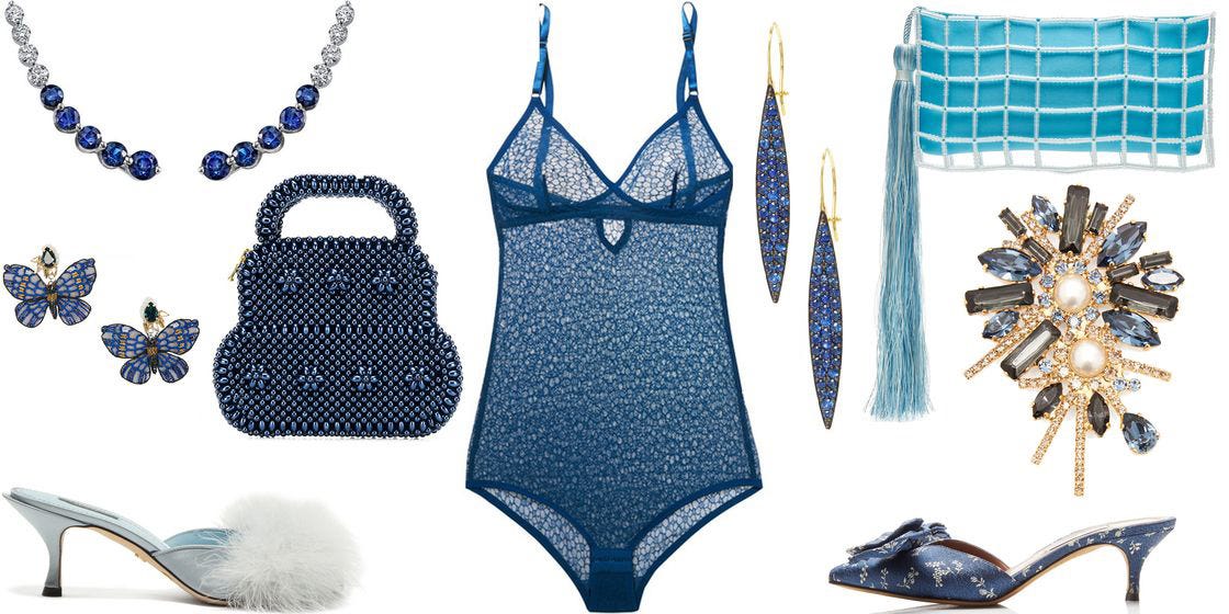something blue for a bride to wear