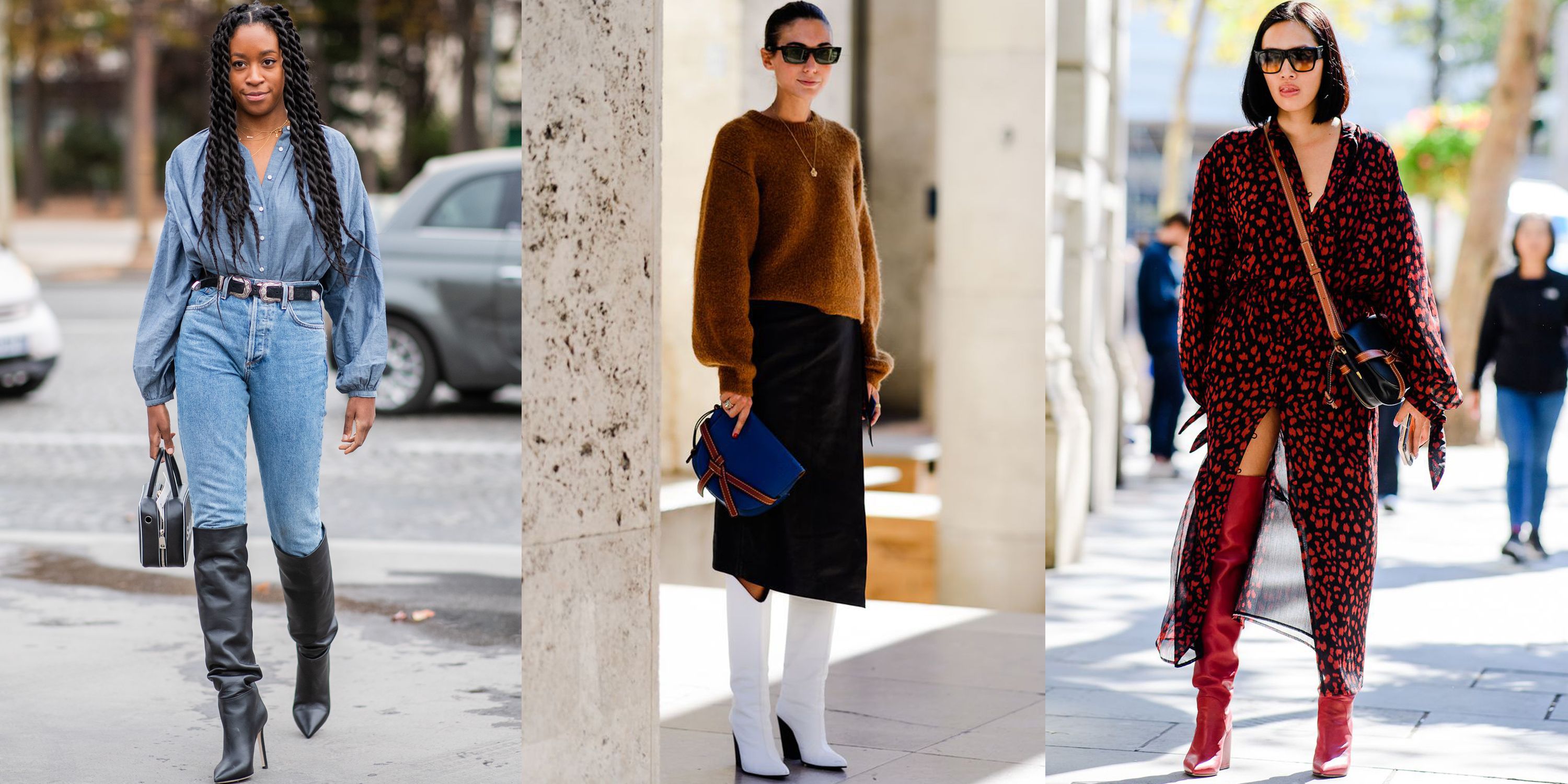 long beige boots outfit