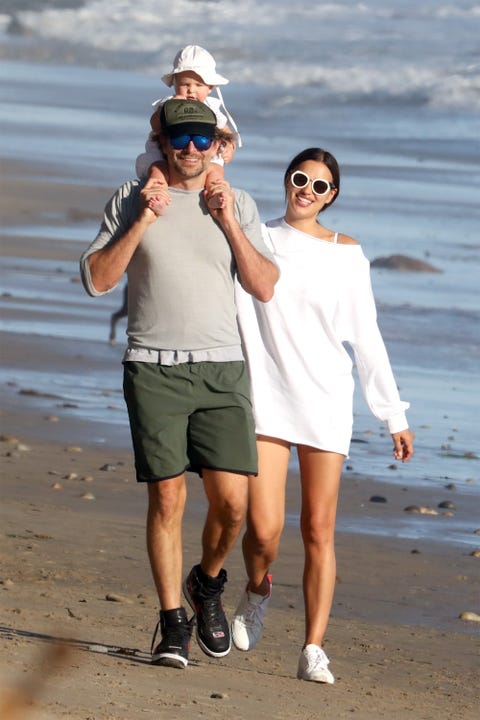 bradley cooper, irina shayk, and baby