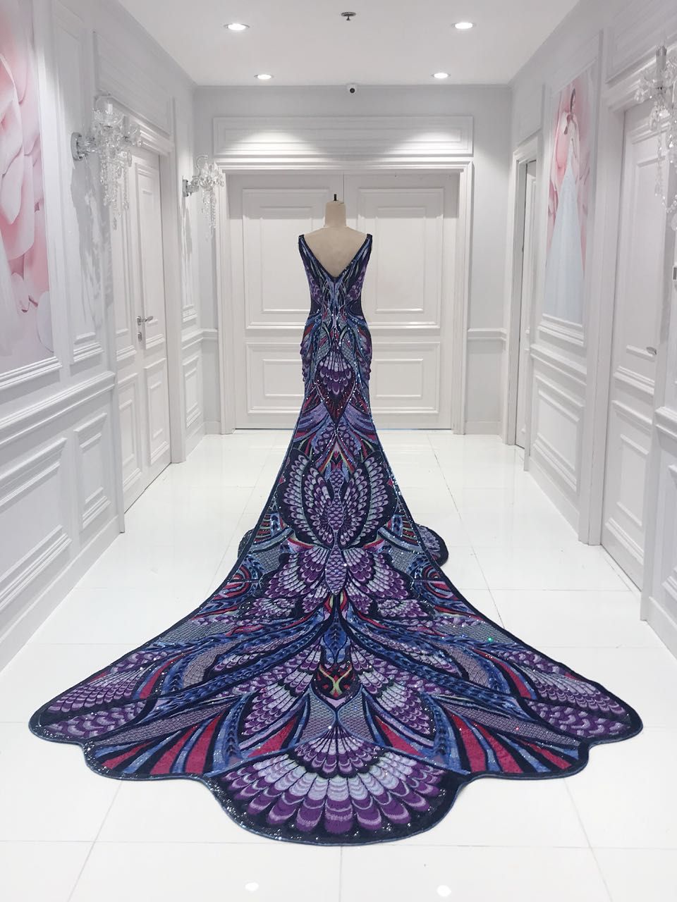 michael cinco butterfly gown