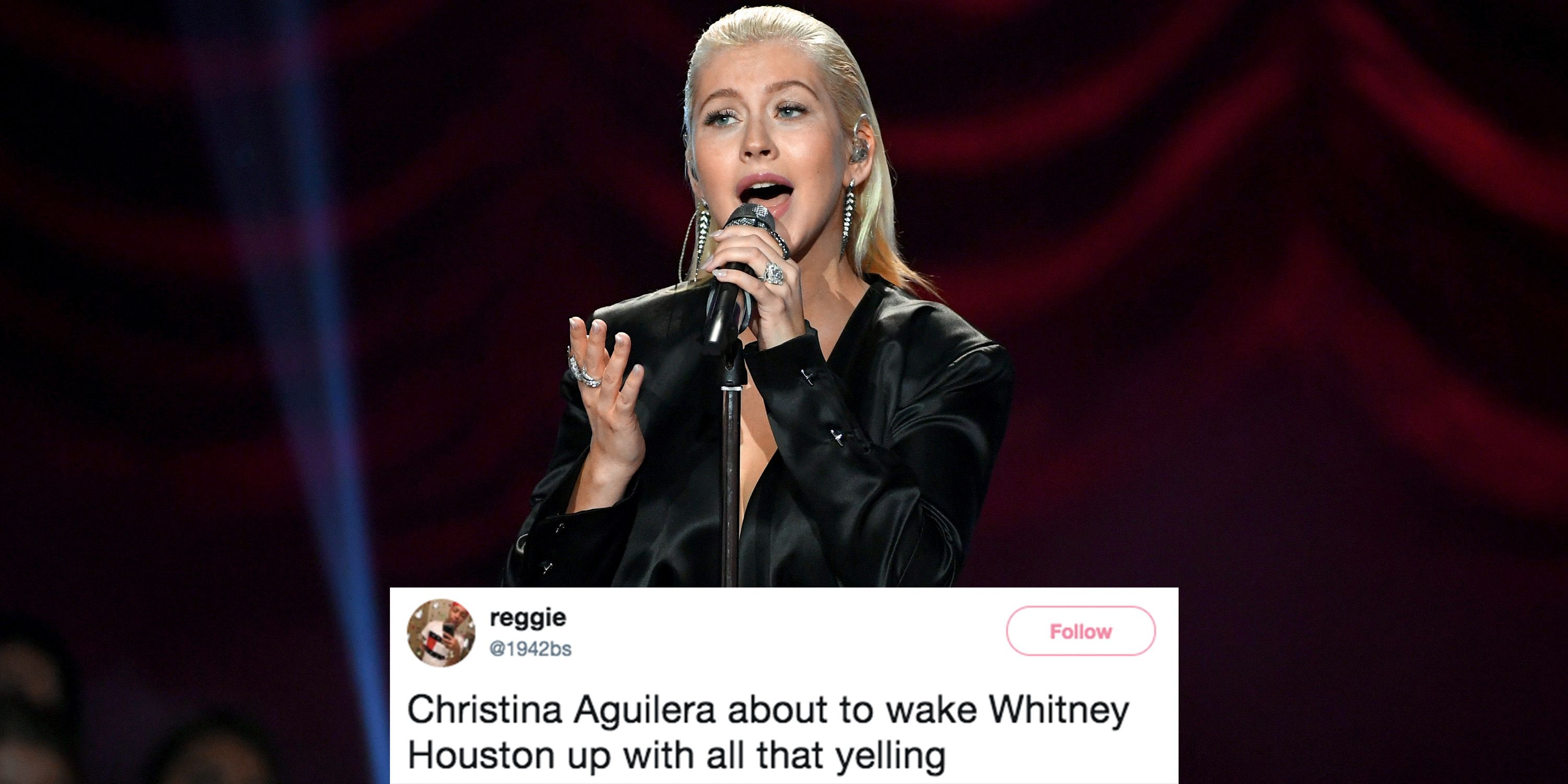 Christina Aguilera S Whitney Houston Tribute At The Amas Got Mixed Reactions