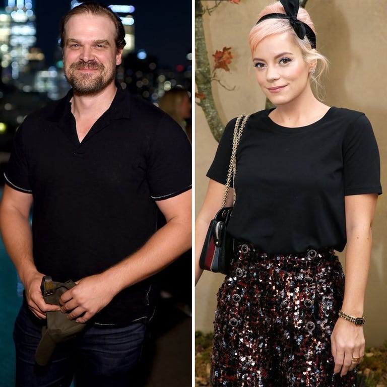 David Harbour and Lily Allen