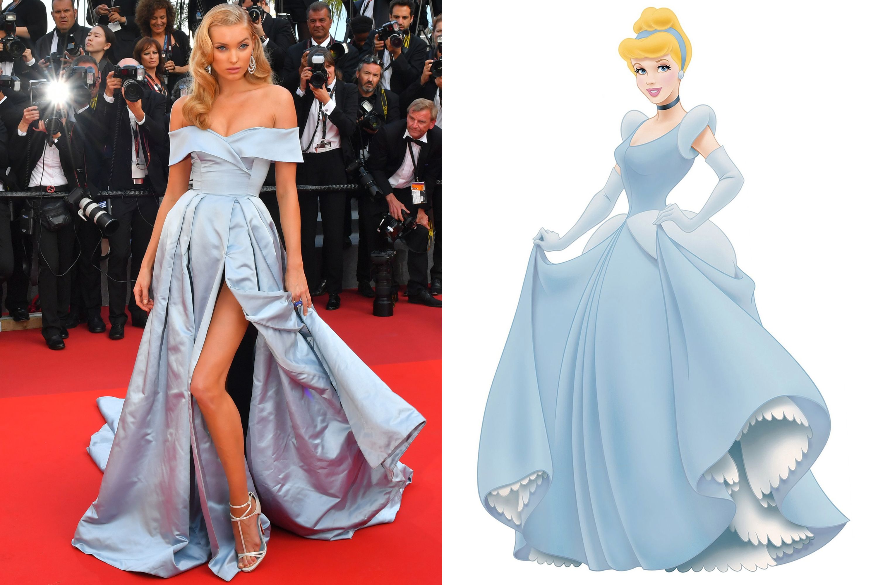 elsa hosk cannes dress