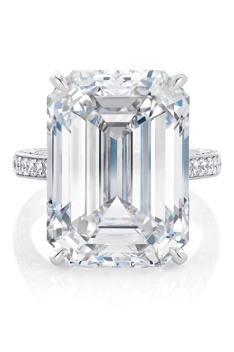 cartier square cut diamond ring