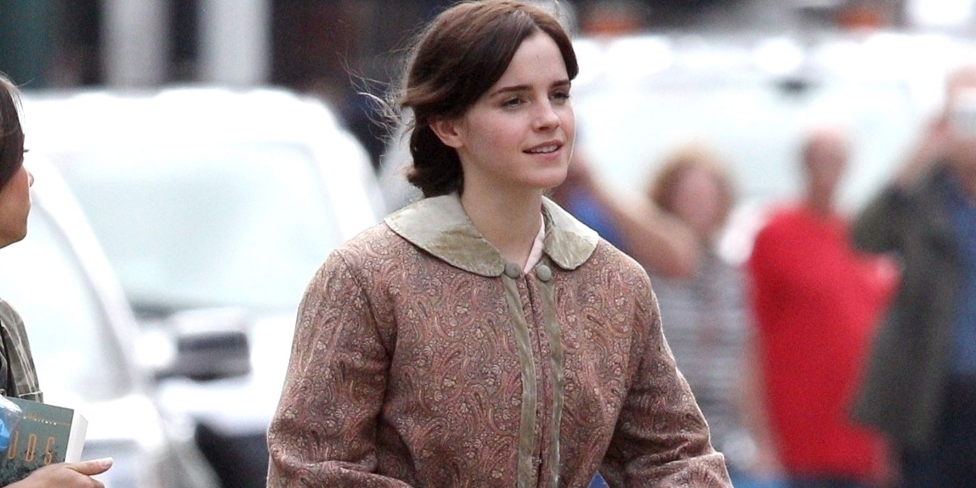 Emma Watson In Balenciaga Thigh High Boots At Little Women