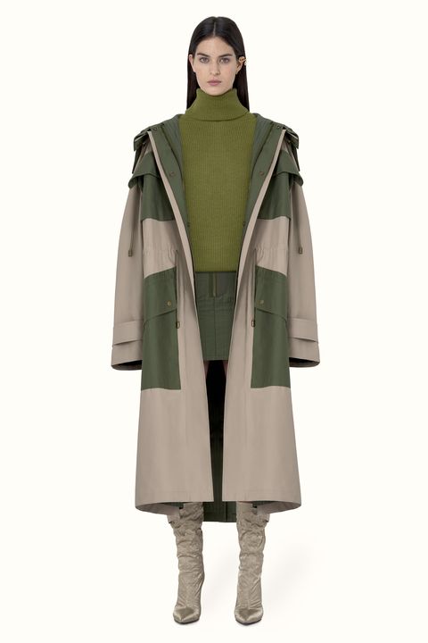 Clothing, Outerwear, Green, Fashion, Coat, Costume, Overcoat, Sleeve, Mantle, Duster, 